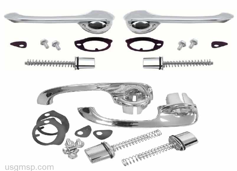 Door Handle Kit: 61-62 Chev Belair/Imp/ Paris/Laur.